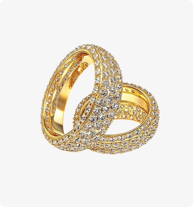 Diamond Crown Halo Ring
